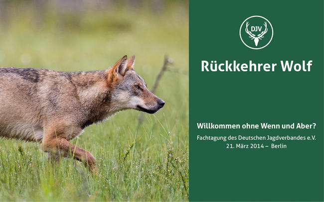 Wolfstagung in Berlin 2014, Foto: Rolfes/DJV