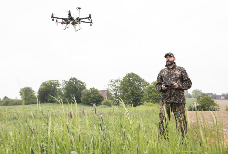 Jagdverbände fordern Drohneneinsatz auch zur Kadaversuche.